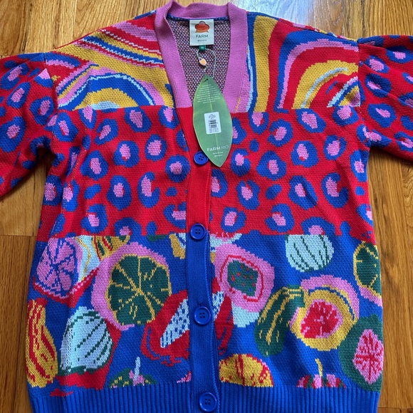 FARM Rio Multicolor Patterned Cardigan - Picture 3 of 4